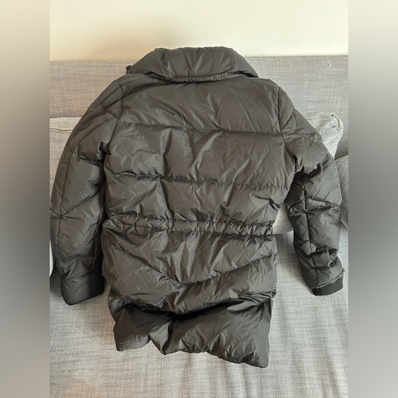 ADD Down Puffer Jacket Italy Raccoon Fur Hooded Color: Black -size 14Y/S - Picture 3 of 16